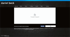 Desktop Screenshot of danielbeckmusic.com