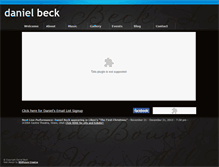 Tablet Screenshot of danielbeckmusic.com
